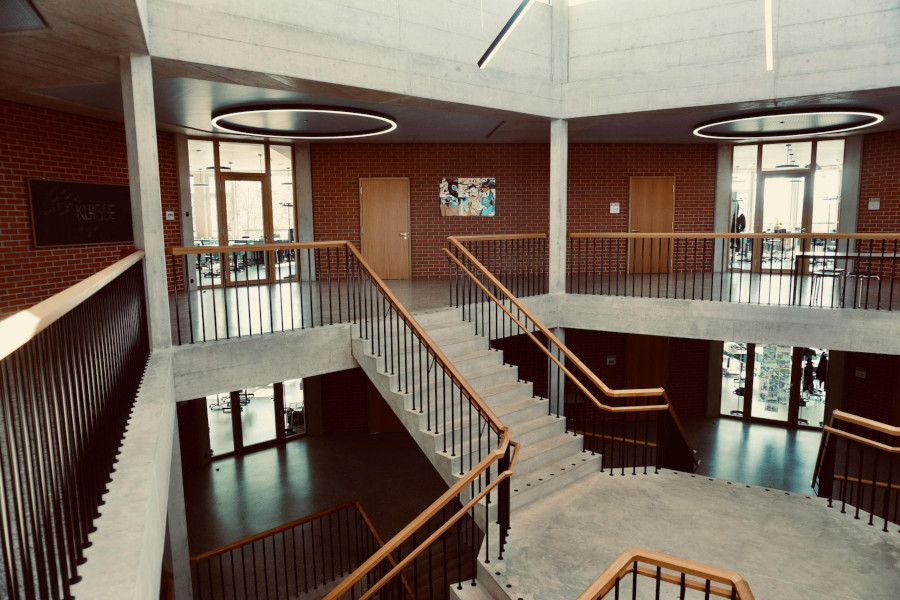 staircase, rooms