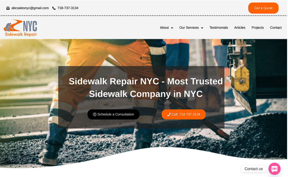 NYC sidewalk repair