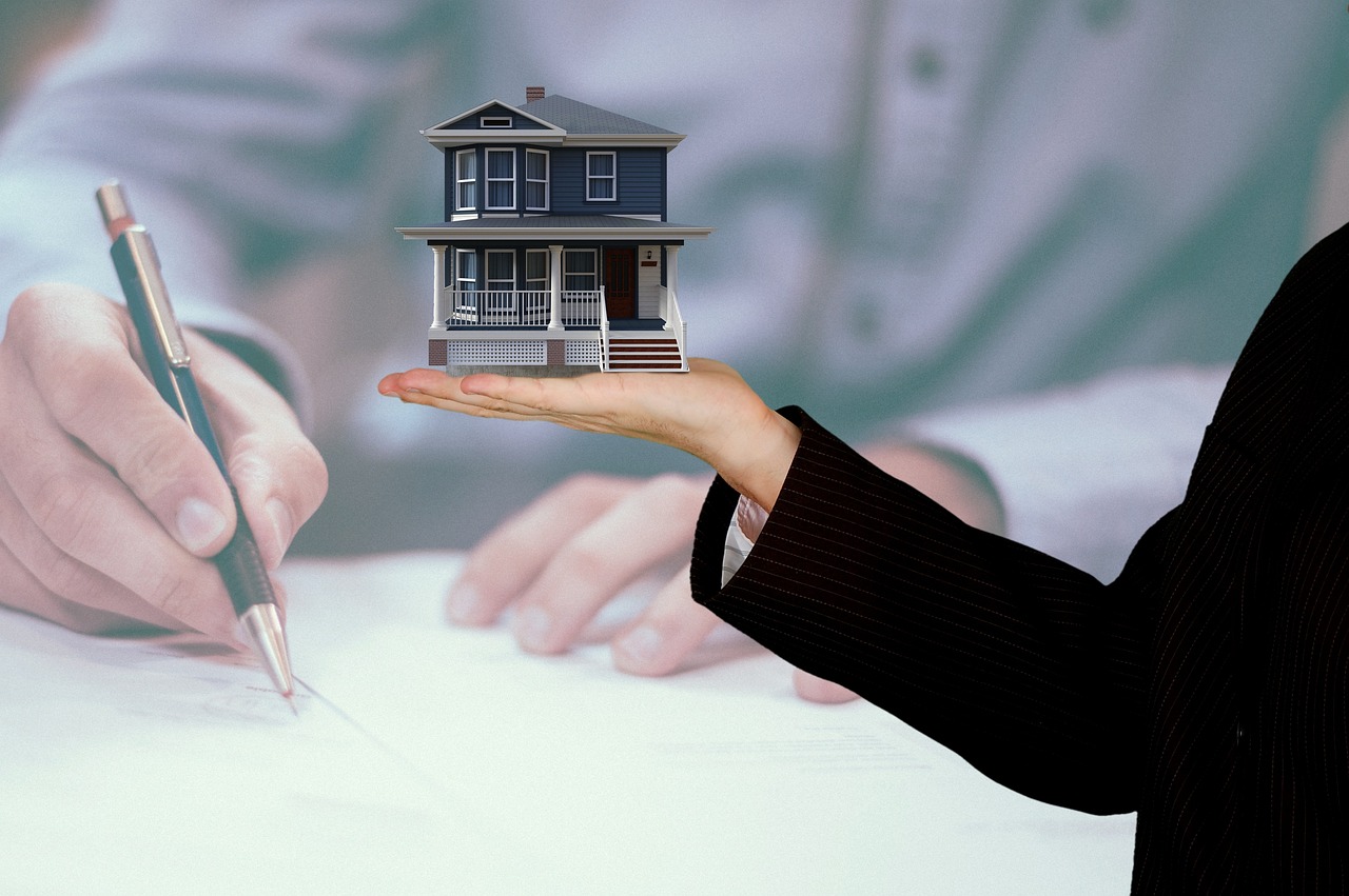 house in somones hand