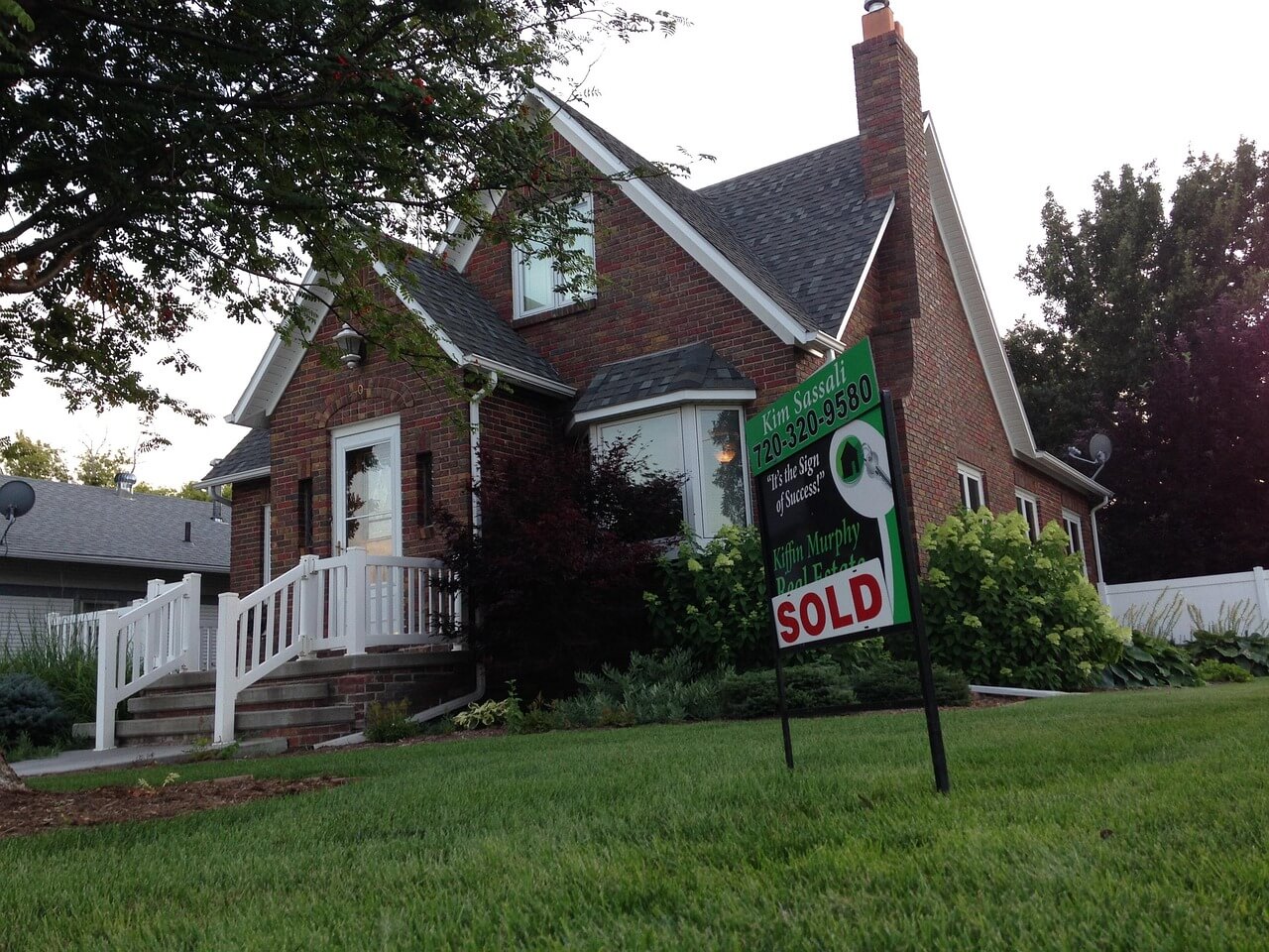 Brick house for sale.