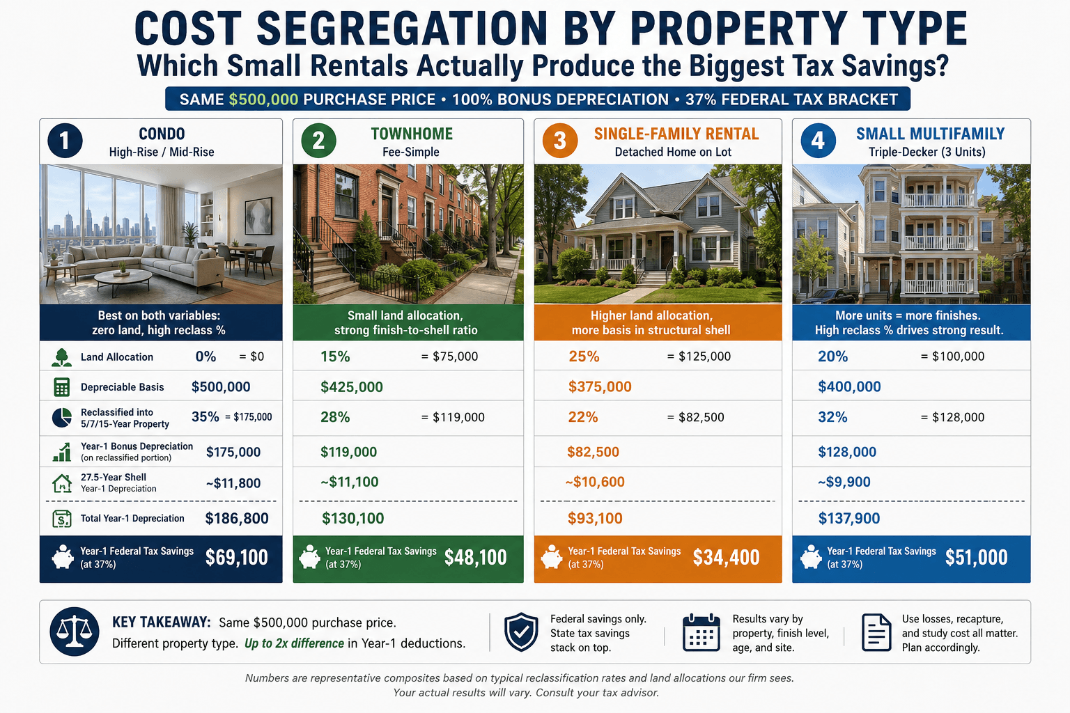 Cost segregation by property explained.
