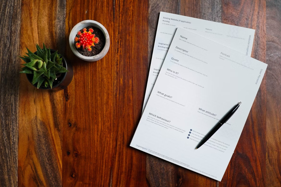 person filling out paperwork