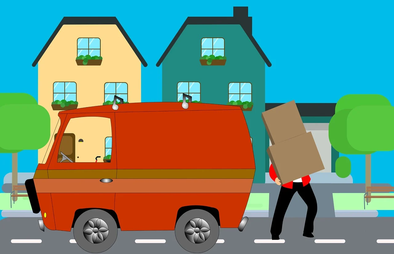 Drawing of movers. Image by Pixabay
