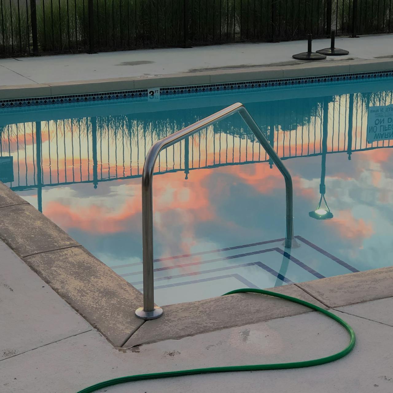 house with a pool