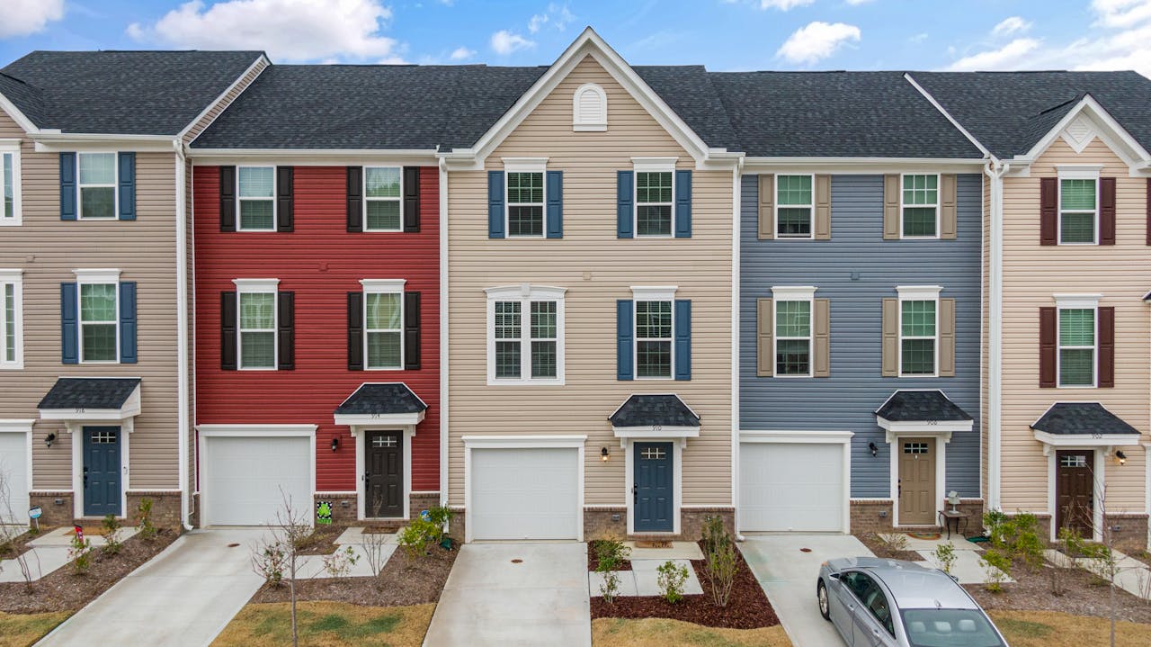 Colorful townhouses. Image by Pexels
