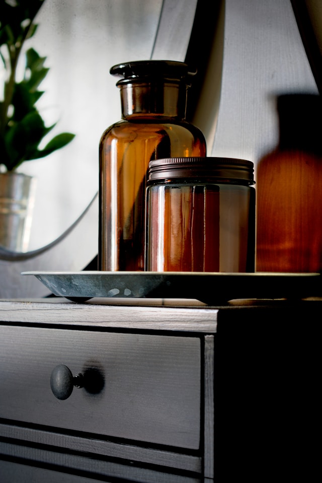 Jars or a dresser. Image by Unsplash