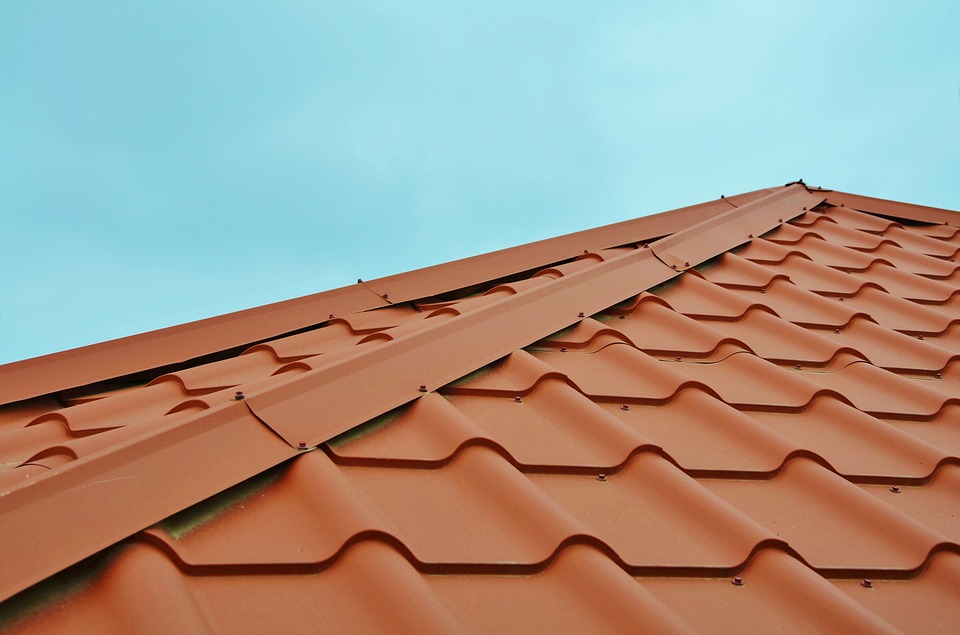 Rooftop, blue sky