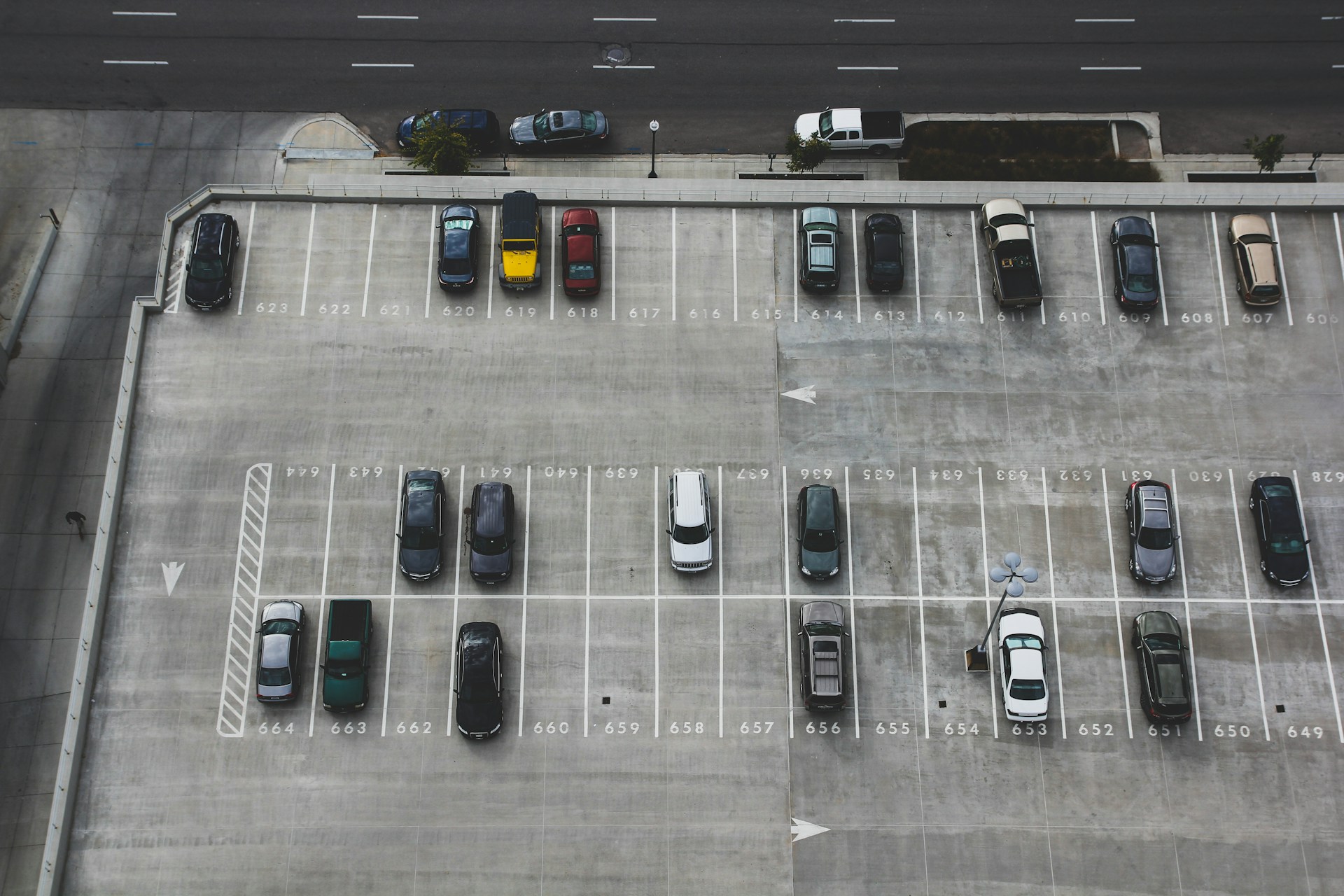 Parking lot. Image by Unsplash