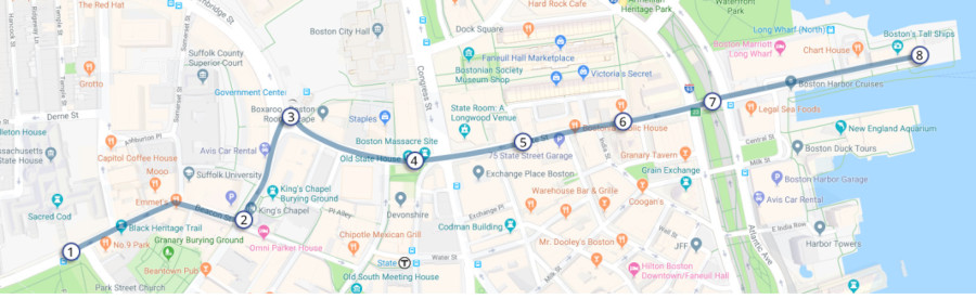 walk to the sea map